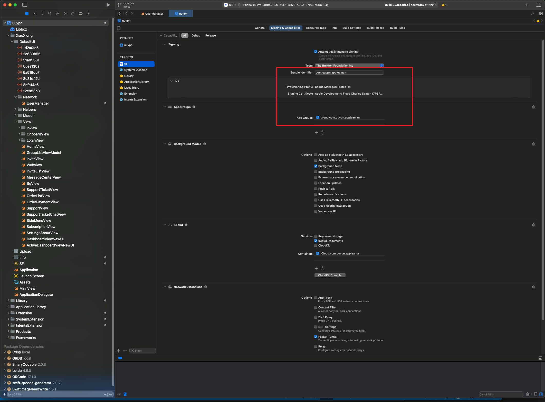 Bundle Identifier Configuration